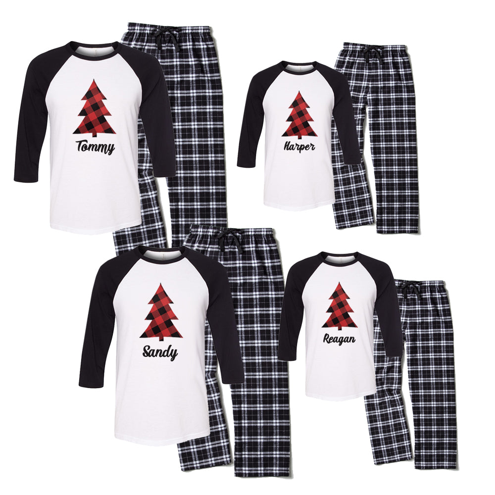 Hipster Family Christmas Pajama, Antler Silhouette, Lumberjack Buffalo  Plaid, His and Hers Couples Holiday Matching PJ, Adults Personalized -   Canada